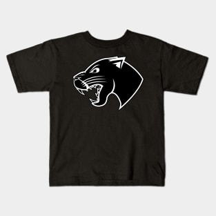 Panther Head B&W Kids T-Shirt